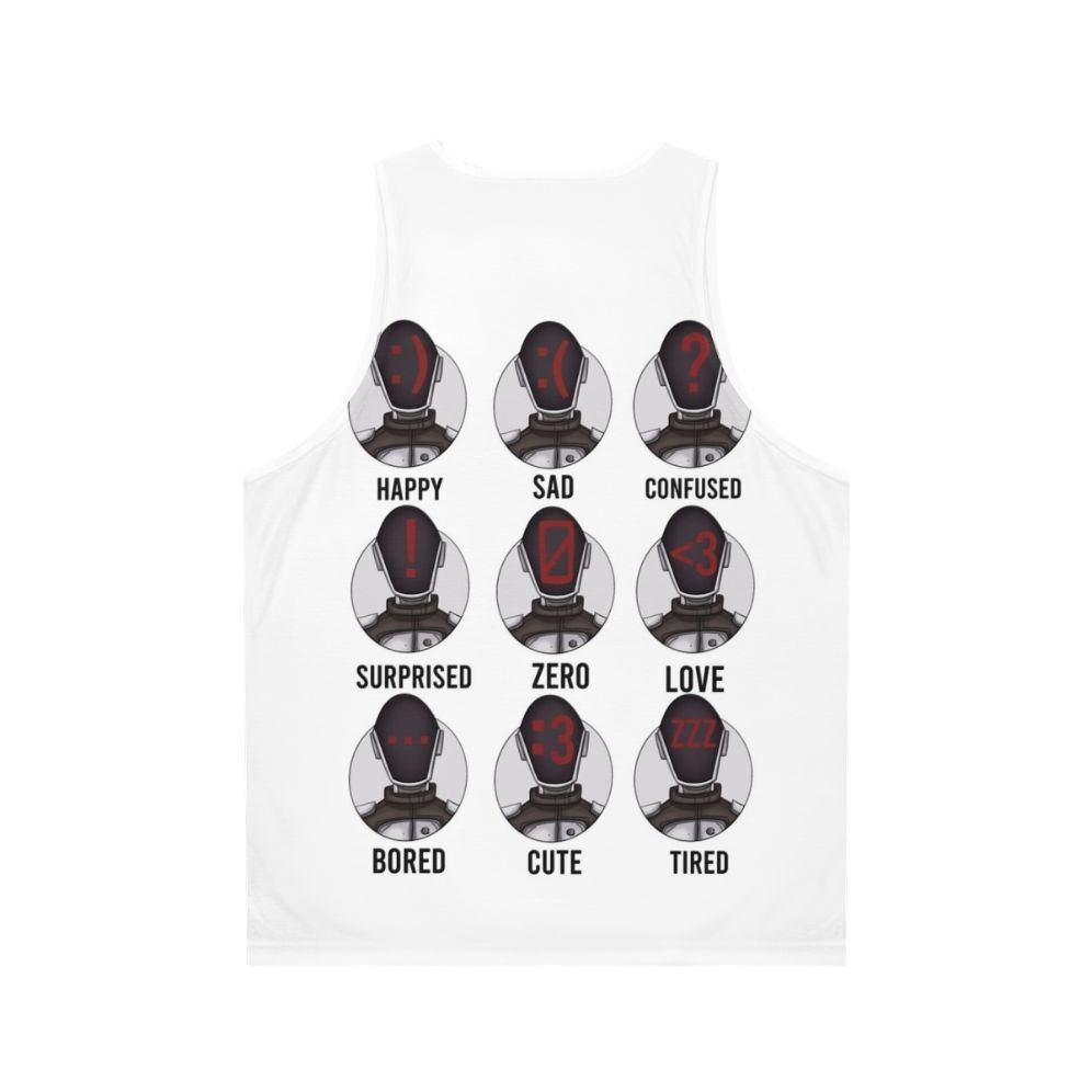 Borderlands Zer0 Facial Expressions Gaming Tank Top - Back