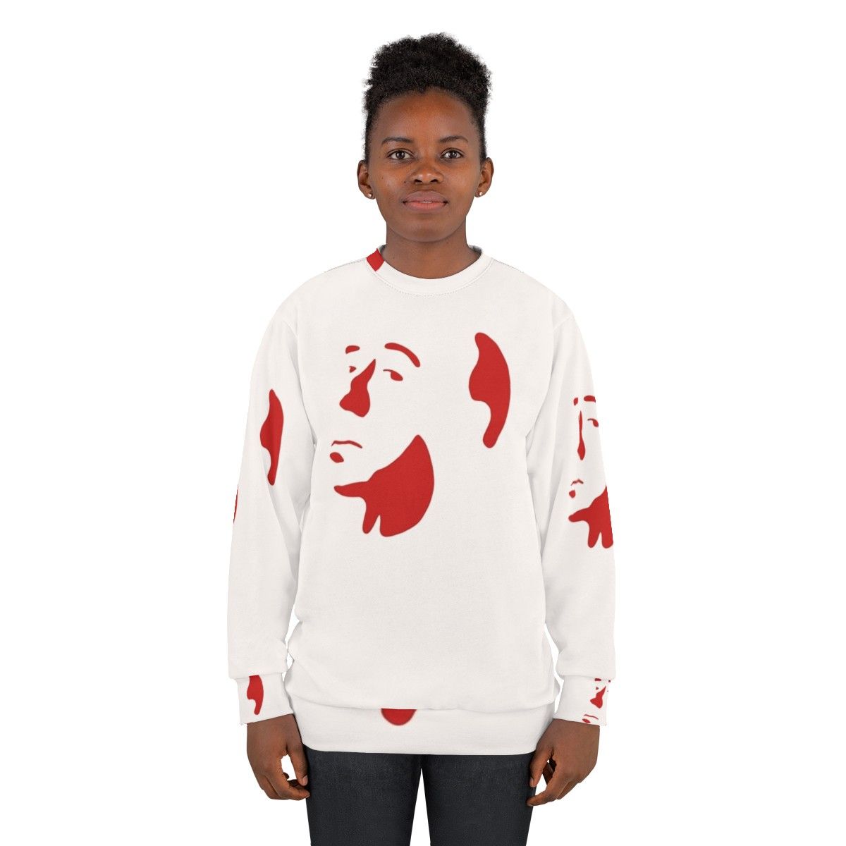 Alfred Hitchcock inspired fan art sweatshirt - women