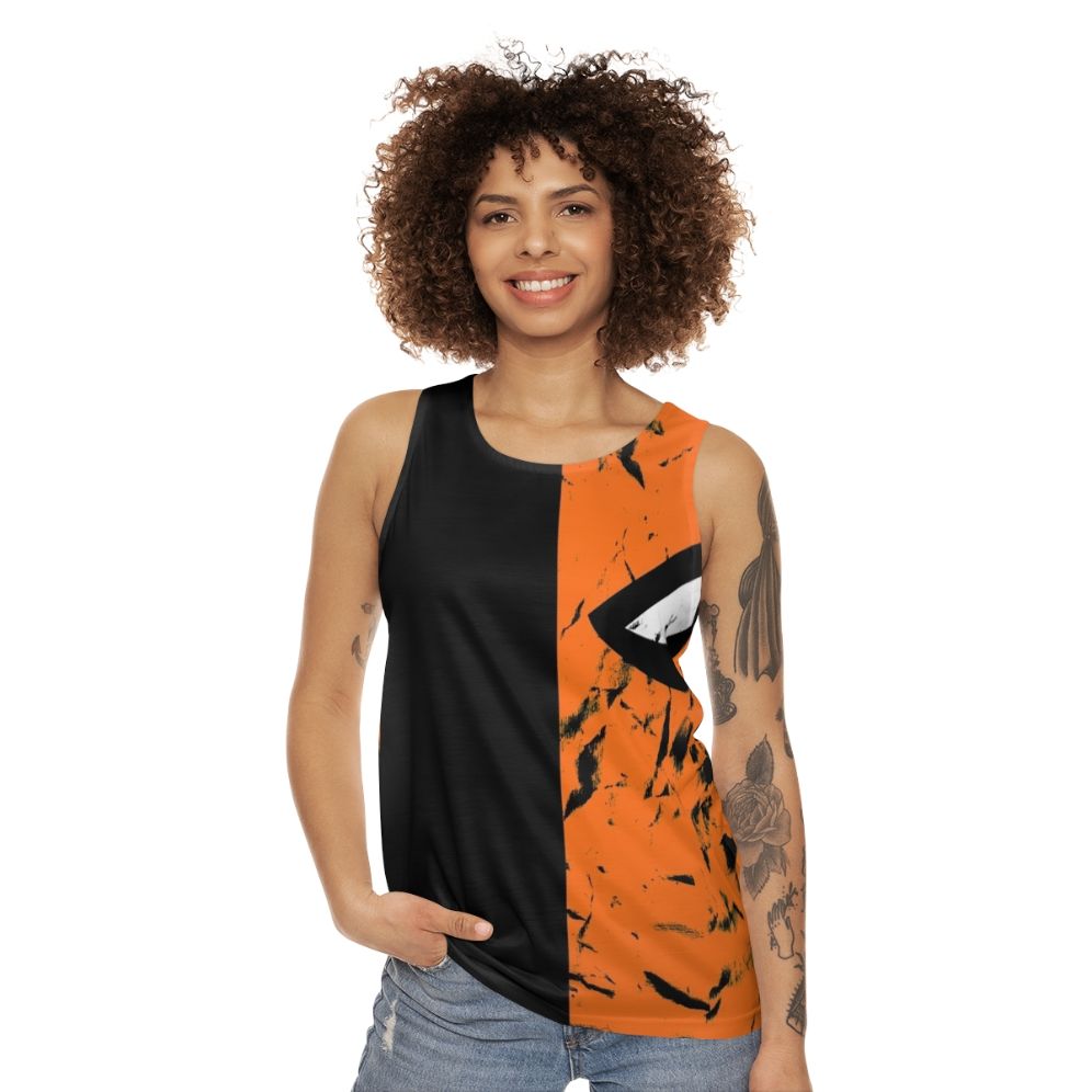 Deathstroke Faded Unisex Tank Top - women