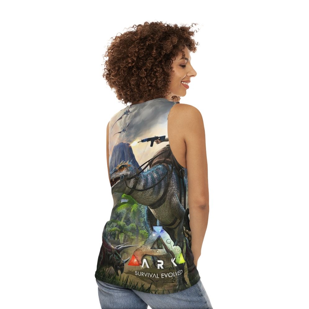 Ark Survival Evolved Unisex Tank Top - women back