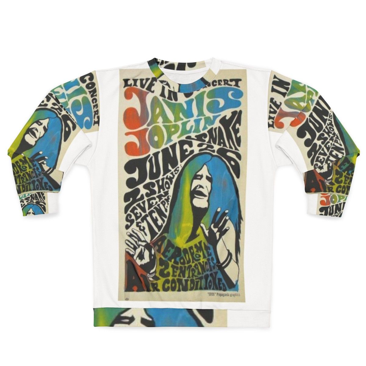 Janis Joplin Concert Poster Sweatshirt