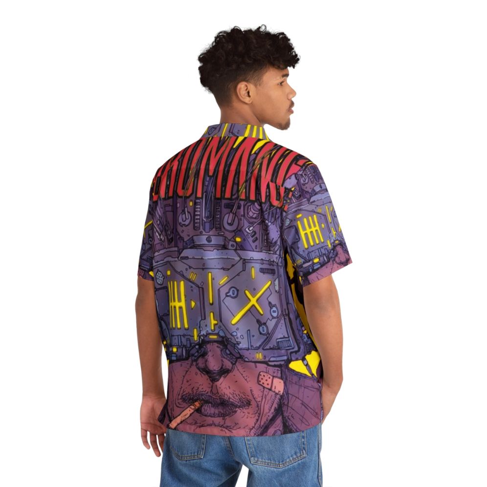 Neuromancer 2020 Hawaiian Shirt with Cyberpunk and Futuristic Design - People Back