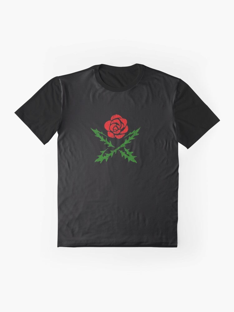 Berserk Skull Knight Symbol Graphic T-Shirt - Flat lay