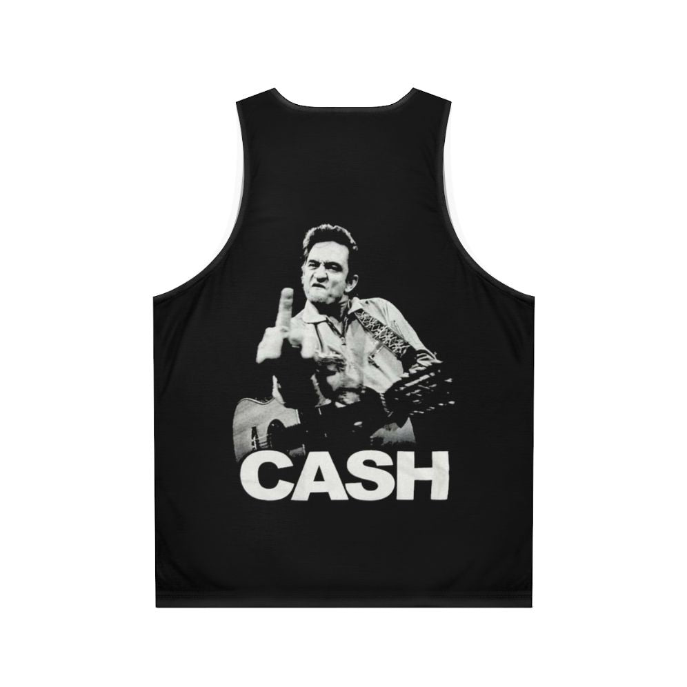 Johnny Cash Unisex Tank Top - Back