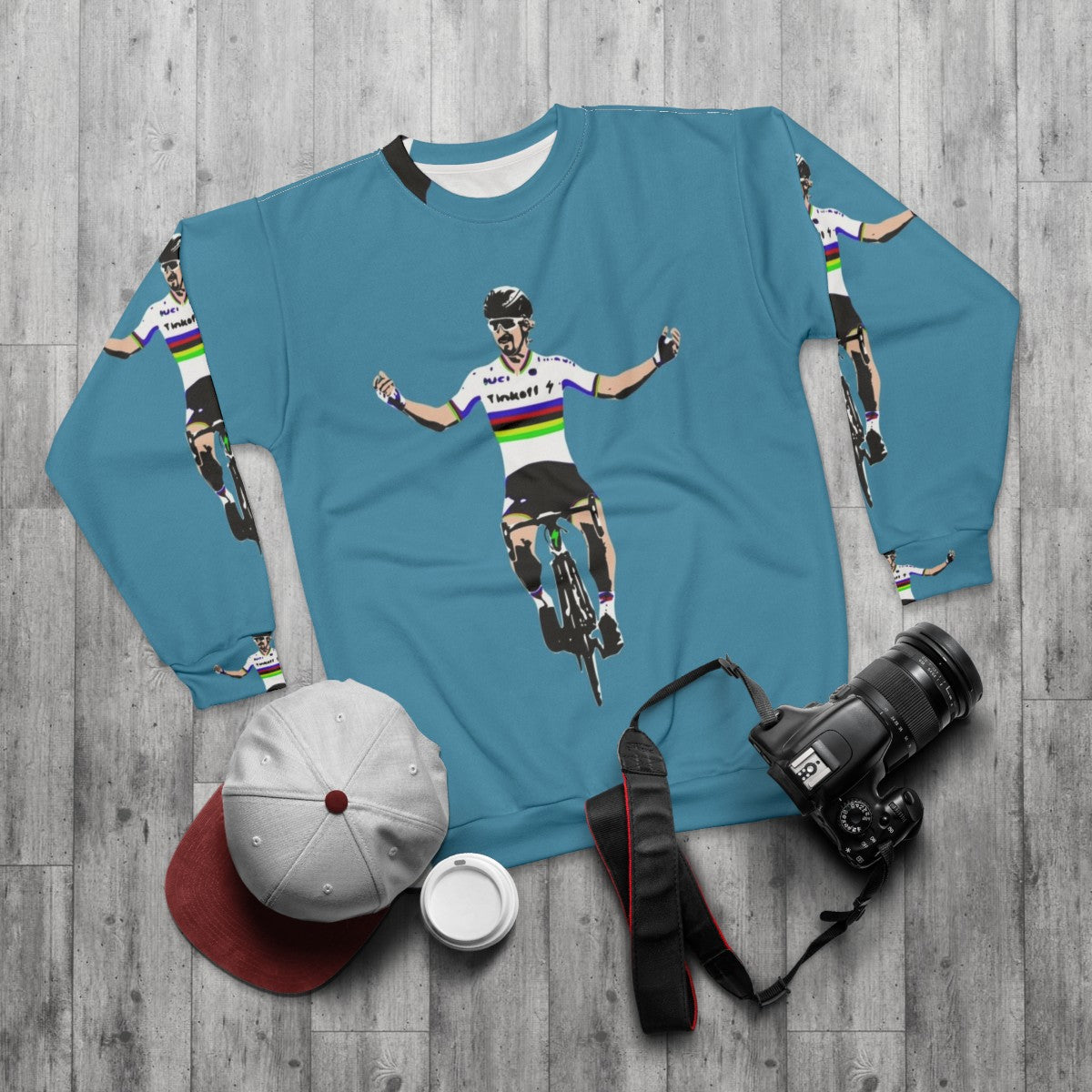 Peter Sagan Cycling Sweatshirt - flat lay