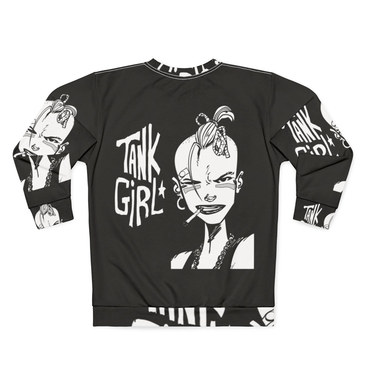 Punk Tank Girl Graphic Sweatshirt - Back