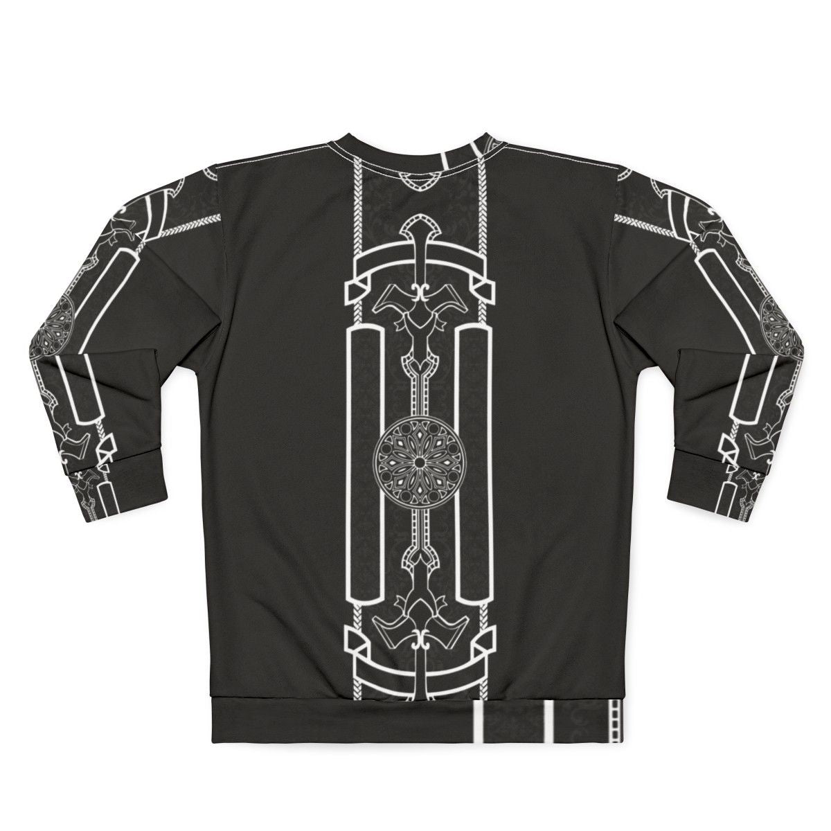 Kingsglaive Final Fantasy XV sweatshirt with soldiers, army, king, and nyx ulric graphics - Back