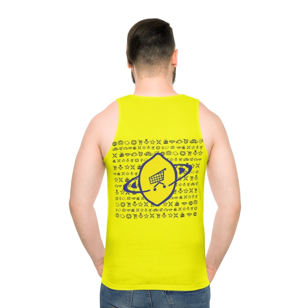 Lemon Midnight Unisex Tank Top - men back