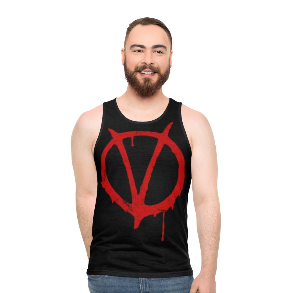 V for Vendetta Graphic Novel Unisex Tank Top - men