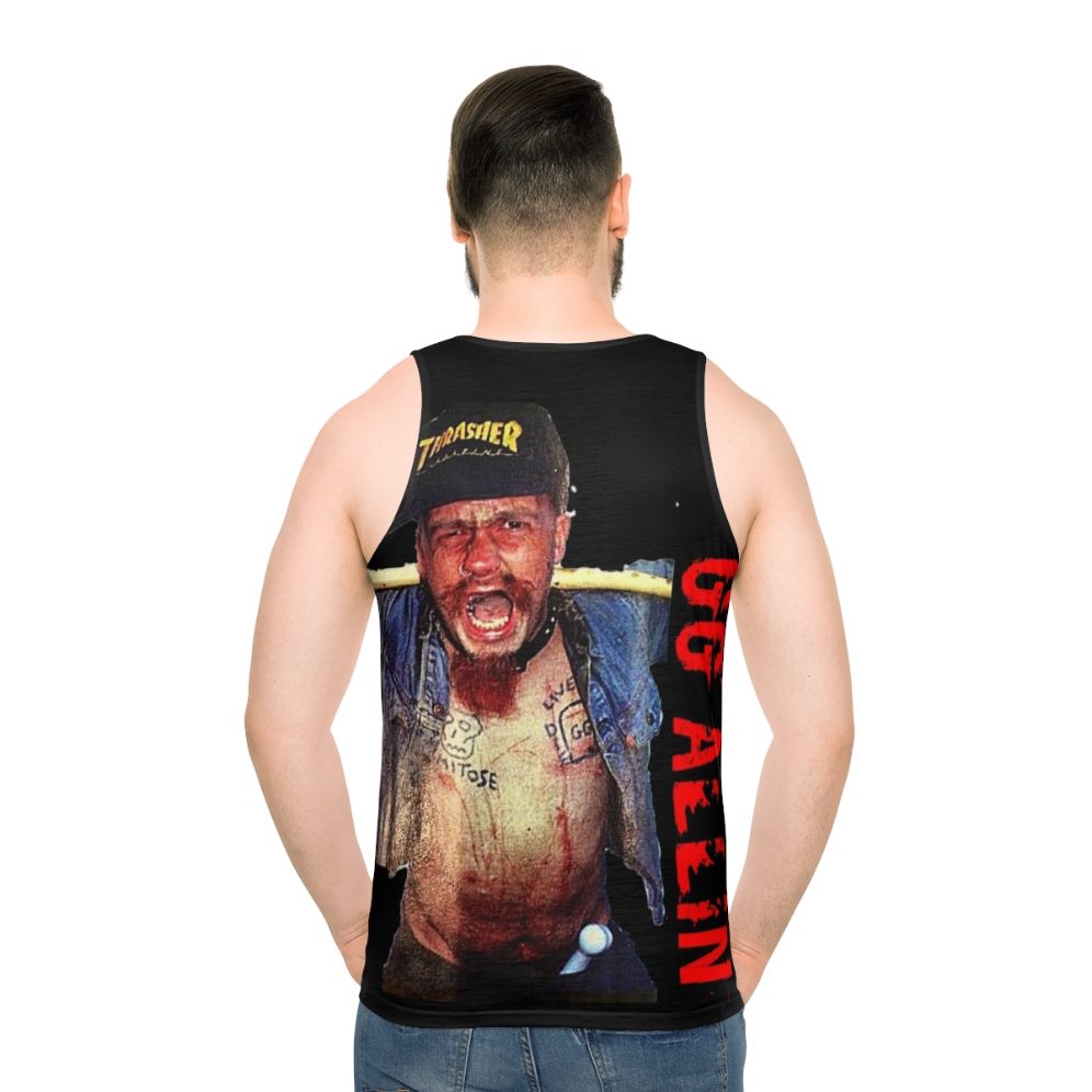 GG Allin Hardcore Punk Tank Top - men back