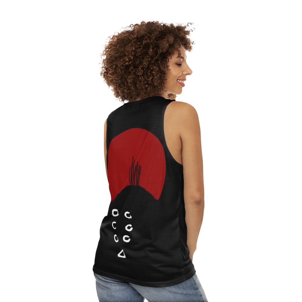 Unisex Samurai-Inspired Tank Top - women back