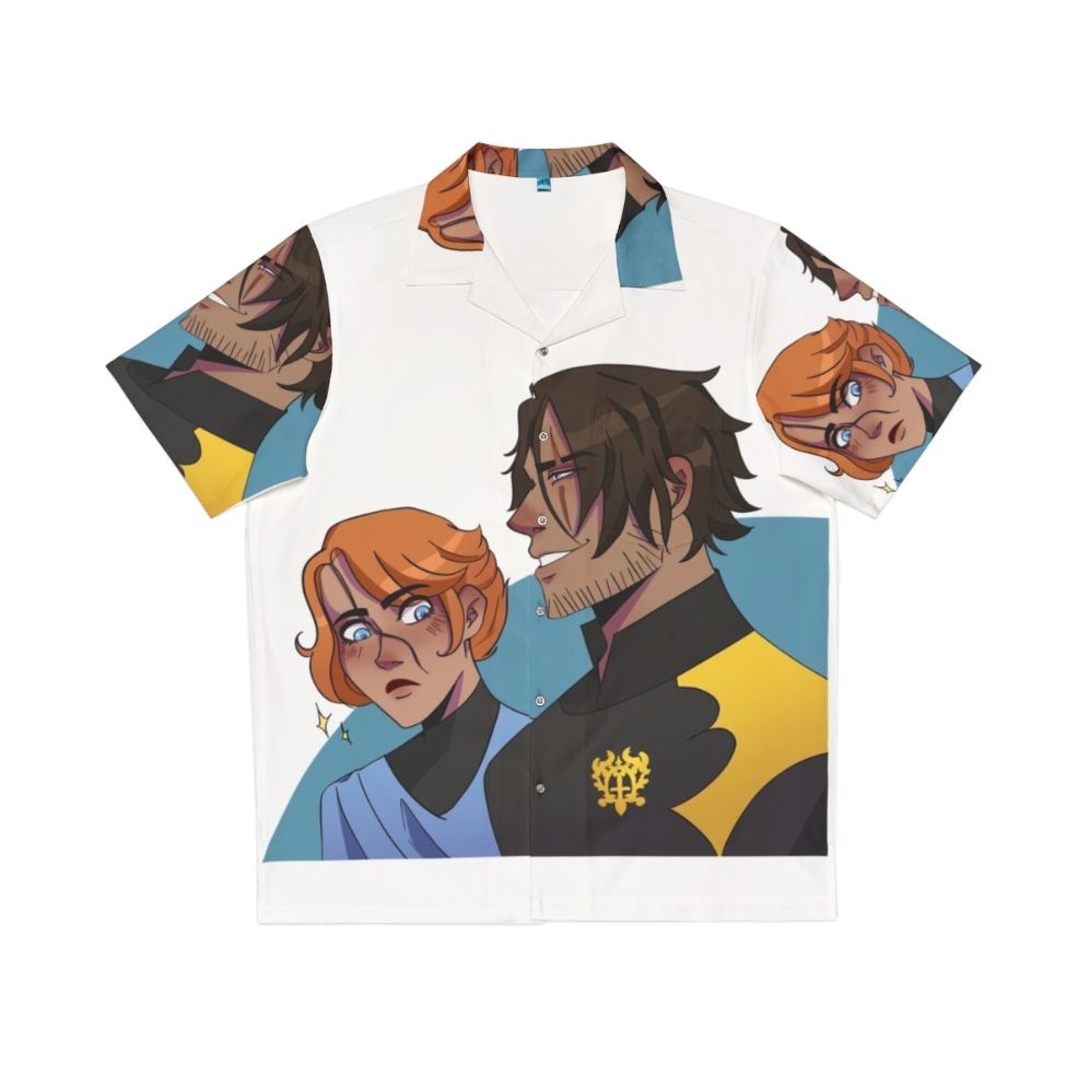 Castlevania Inspired Hawaiian Shirt featuring Sypha and Trevor Characters