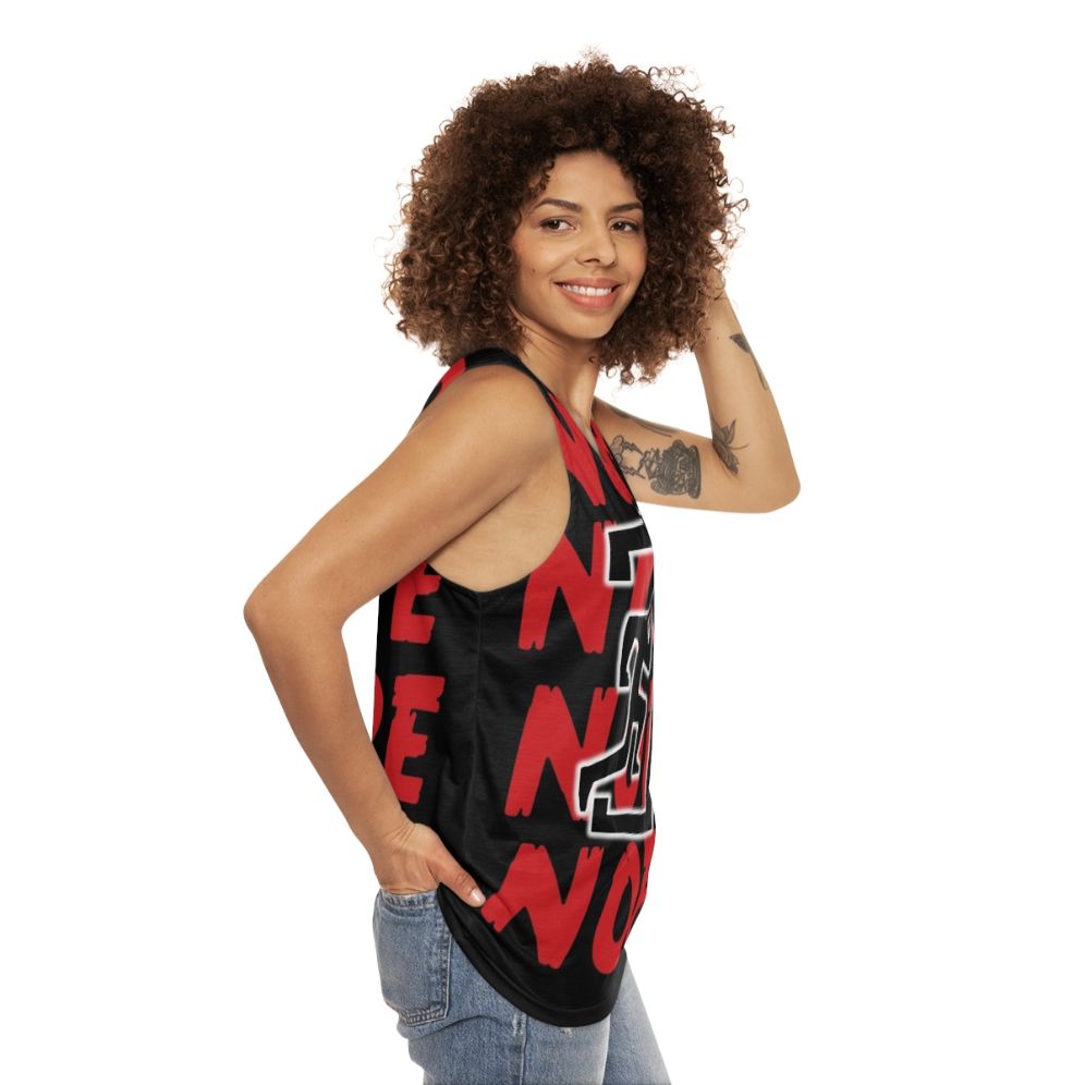 Unisex "Not Today" Tank Top for Horror Game Survivor Fans - women side