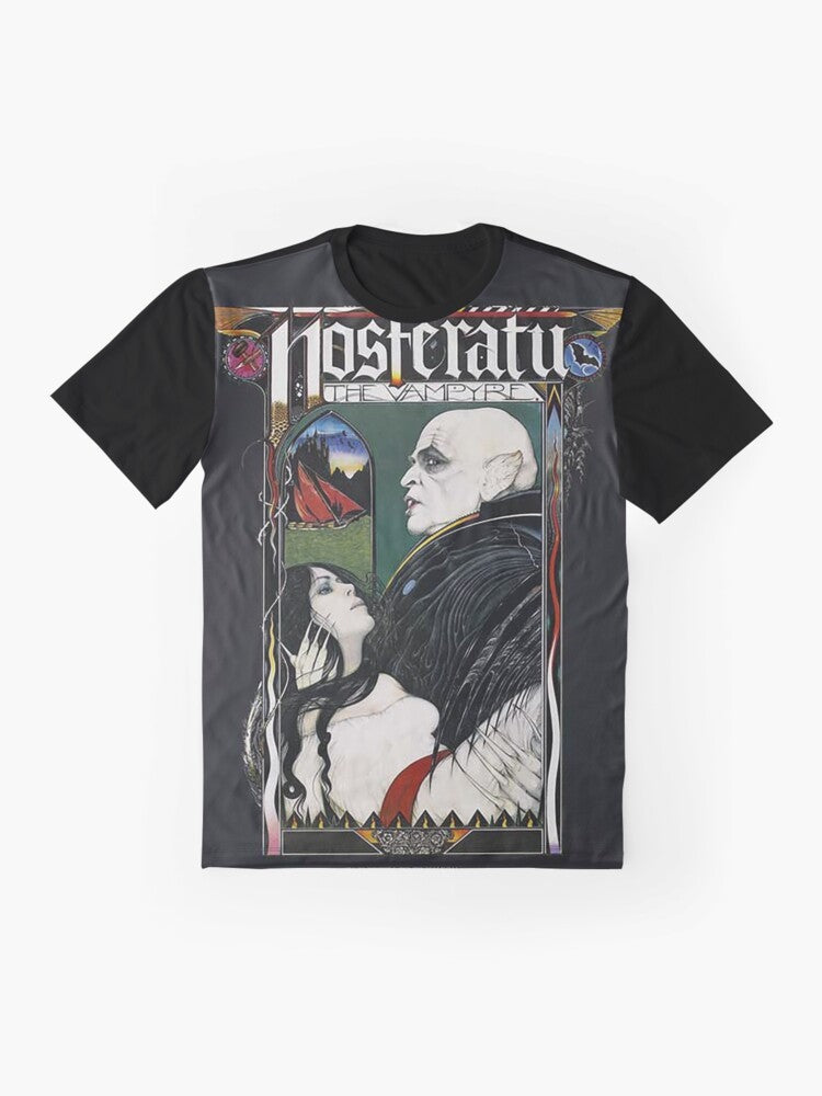 Nosferatu horror movie vintage graphic t-shirt - Flat lay