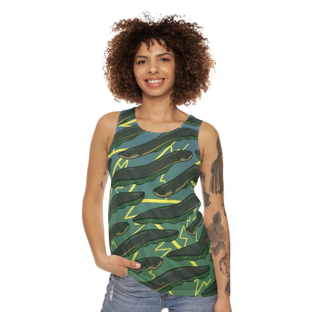 Electric Eel Pattern Unisex Tank Top - women