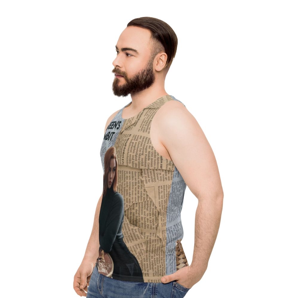 The Queen's Gambit Unisex Tank Top - men side