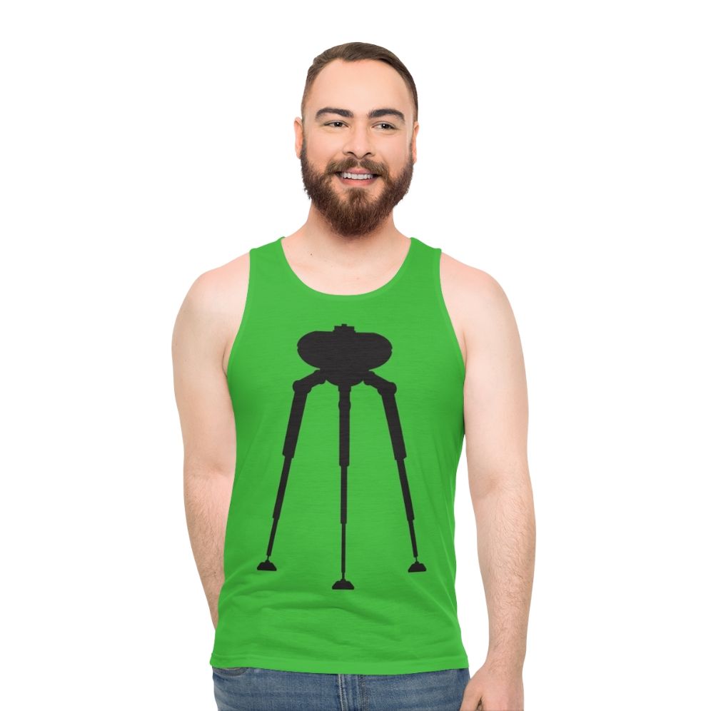 Tripod alien science fiction unisex tank top - men