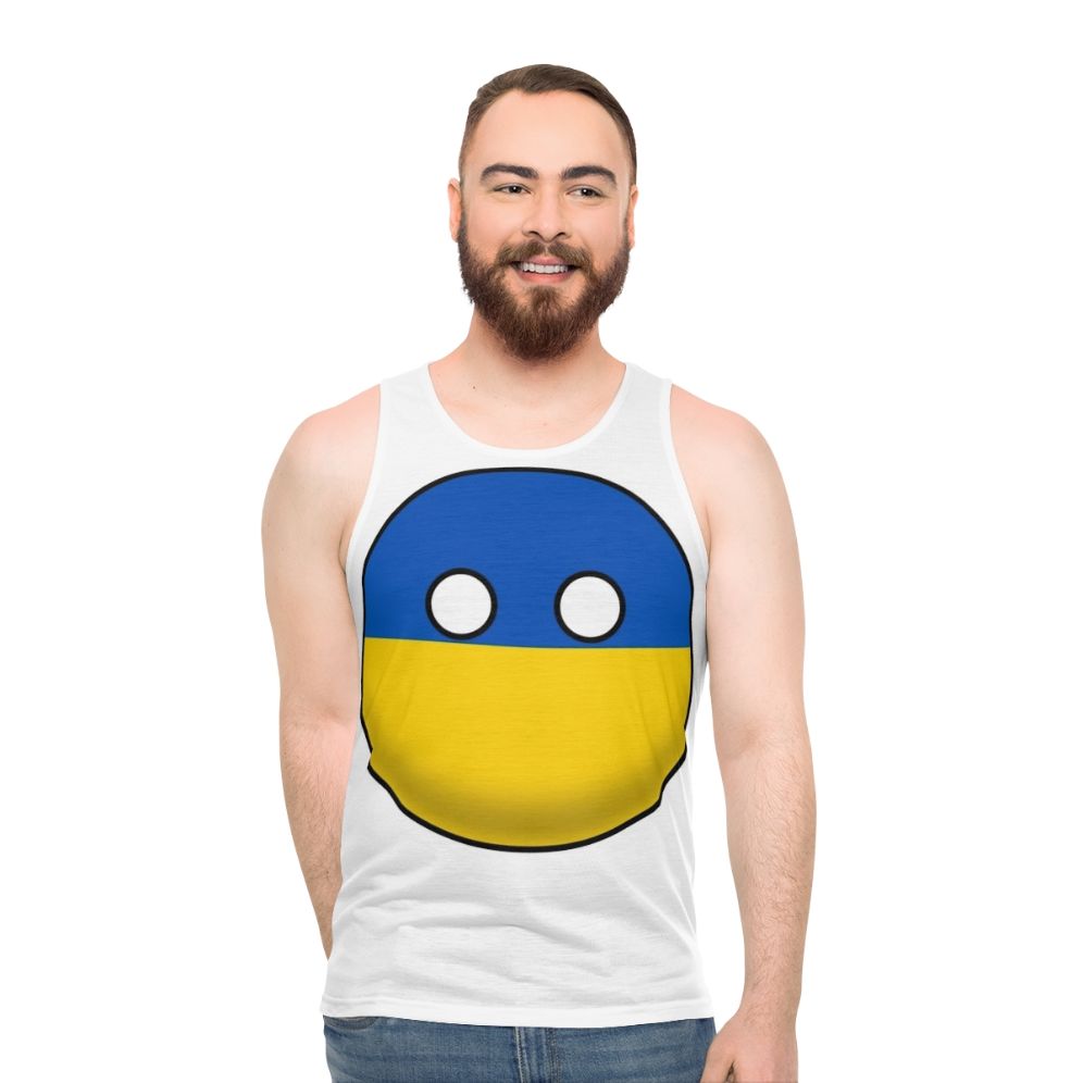 Ukraine Countryball Unisex Tank Top - men