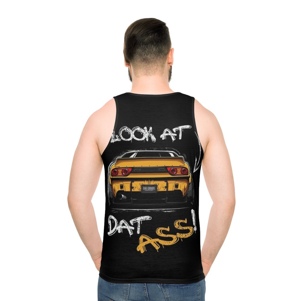 Nissan S13 200SX car enthusiast unisex tank top - men back