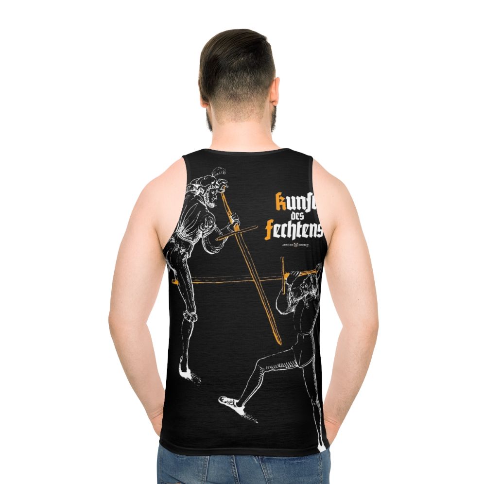 Unisex tank top for historical martial arts and medieval sword fighting - men back