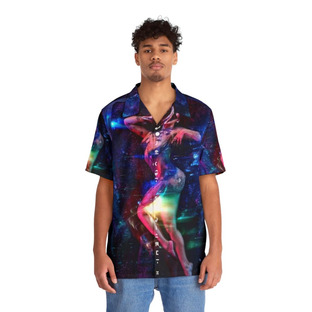 World Cat Love Anime Funny Hawaiian Shirt with Doja Cat Inspired Graphics - People Front