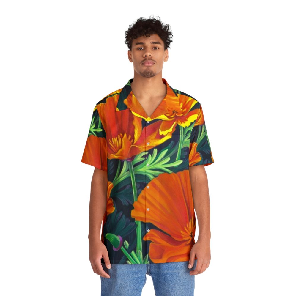 California Poppies Hawaiian Shirt - People Front