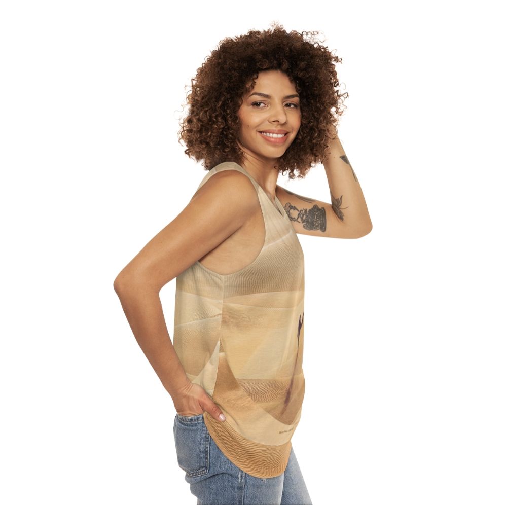 Dune Arrakis Unisex Science Fiction Tank Top - women side