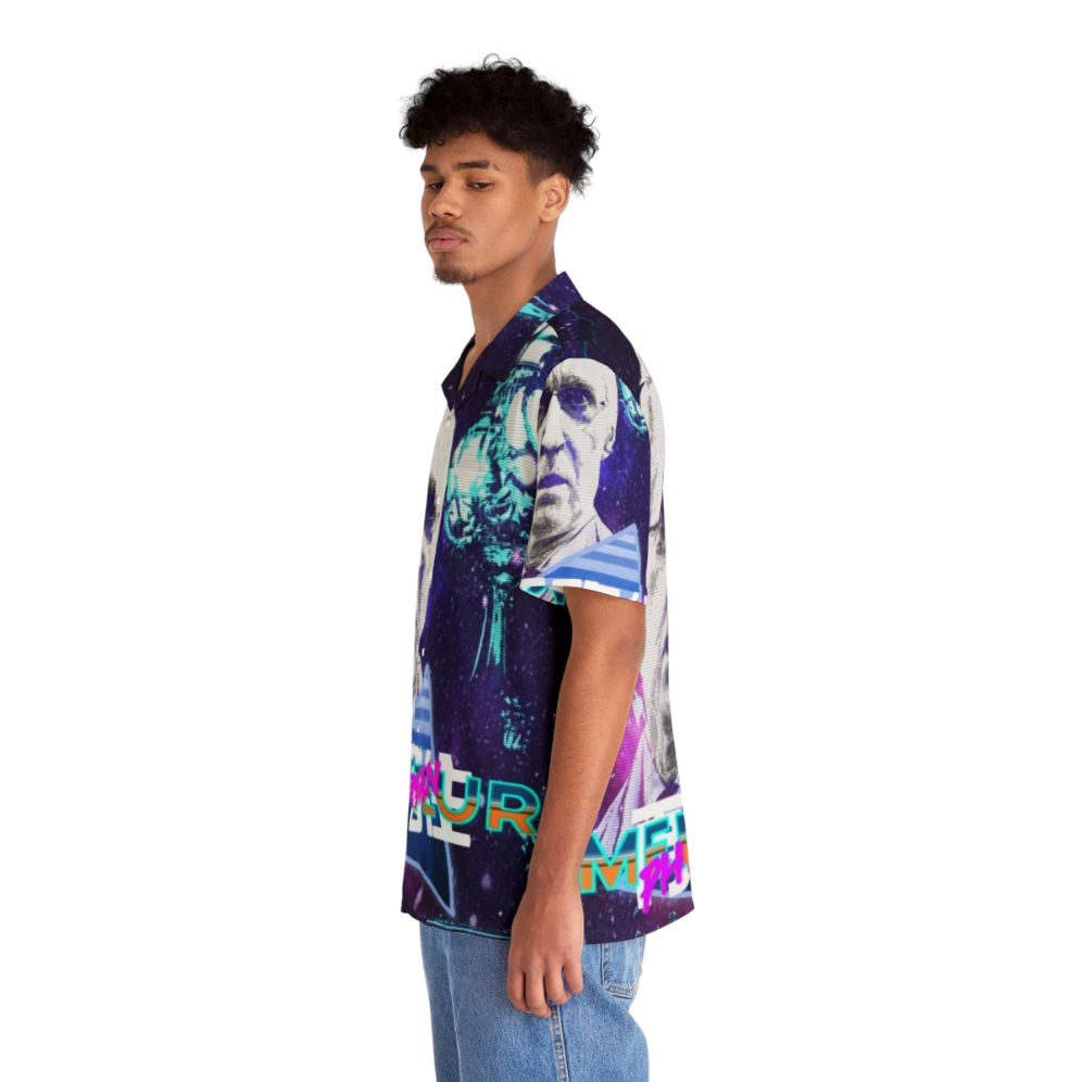 Vaporwave Hawaiian Shirt featuring Henry De Lesquen and Yugissou design - People Left