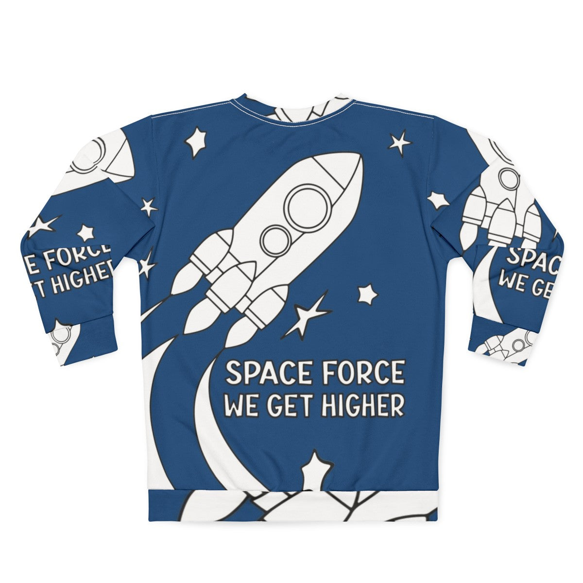 Stranger Things Space Force Sci-Fi Sweatshirt - Back