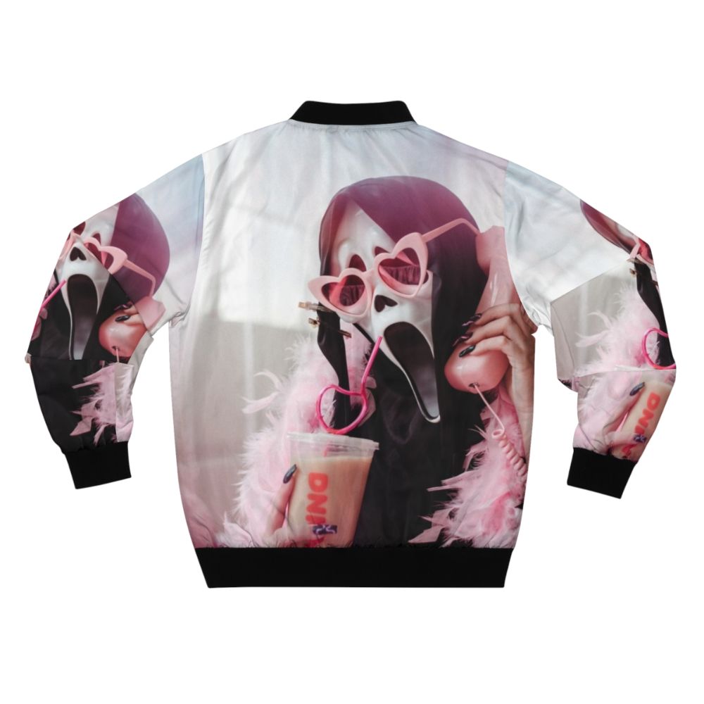 Ghostface bomber jacket with Sarah Smile design - Back