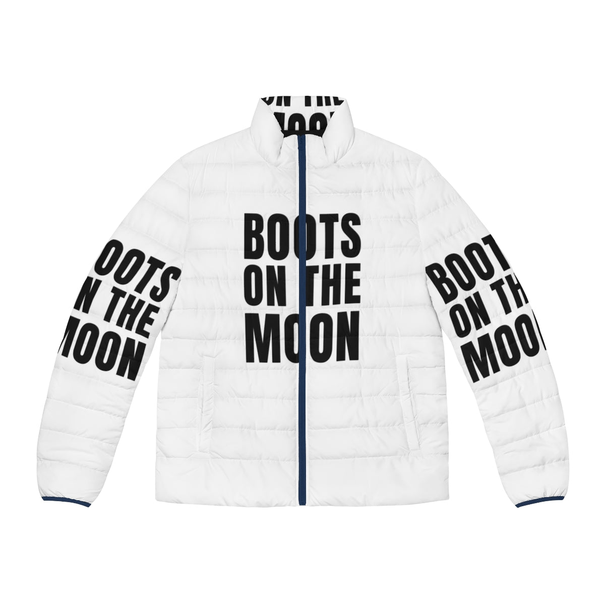 Space Force Netflix Puffer Jacket with Boots on the Moon Design