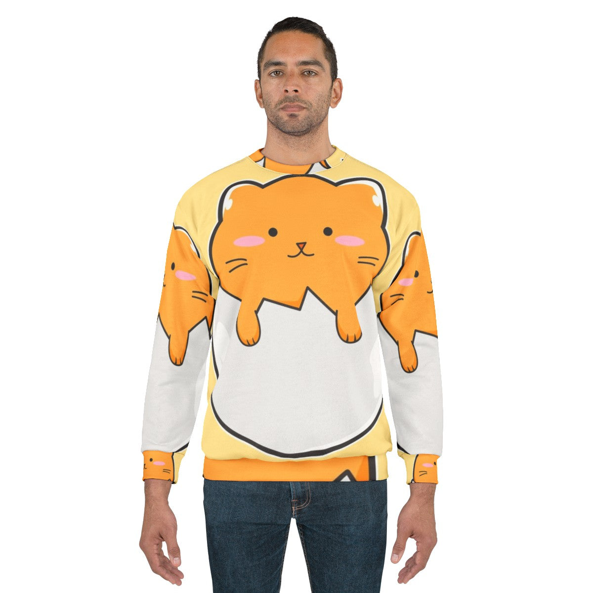 Yellow Cat Sweatshirt - men