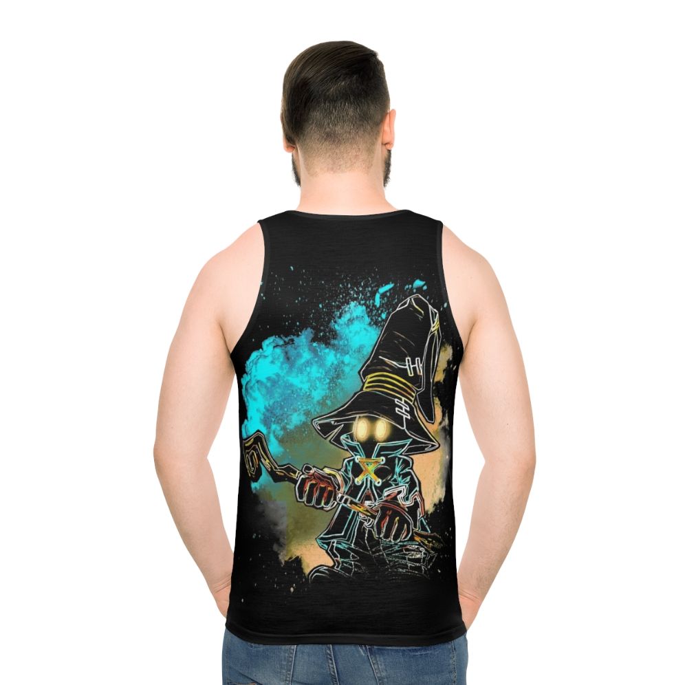 Final Fantasy Black Mage Unisex Tank Top - men back