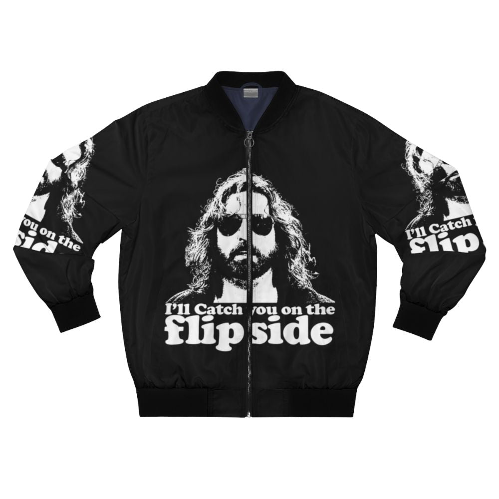 Boondock Saints Rocco Bomber Jacket with "Catch You on the Flip Side" White Print