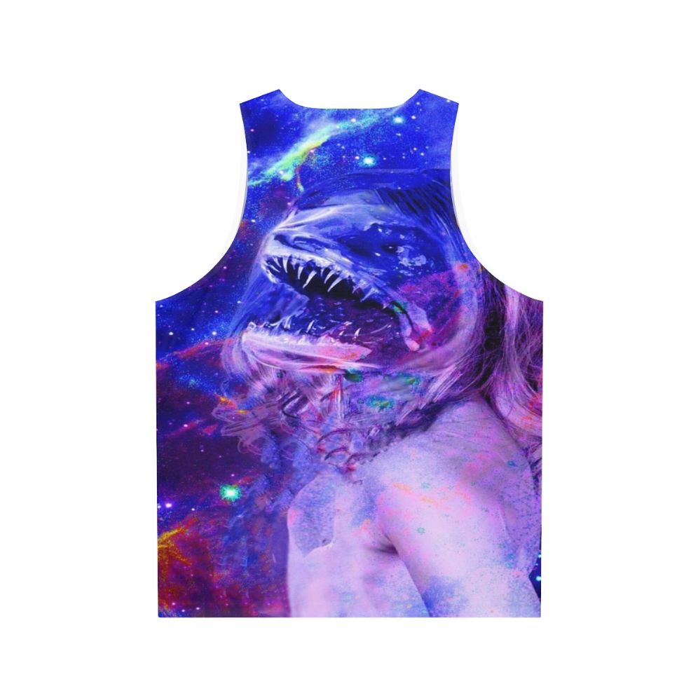 Unisex Ikaroa fantasy tank top with nature-inspired designs - Back