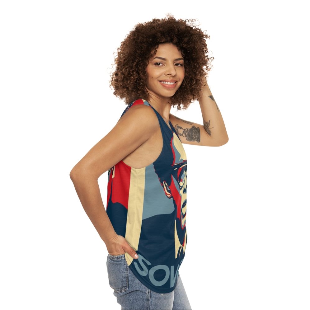 Thomas Sowell Inspirational Tank Top - women side