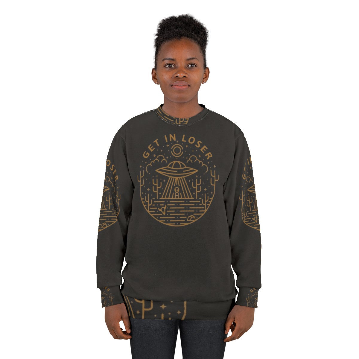 Get In Loser Sci-Fi and Pop Culture Sweatshirt - women