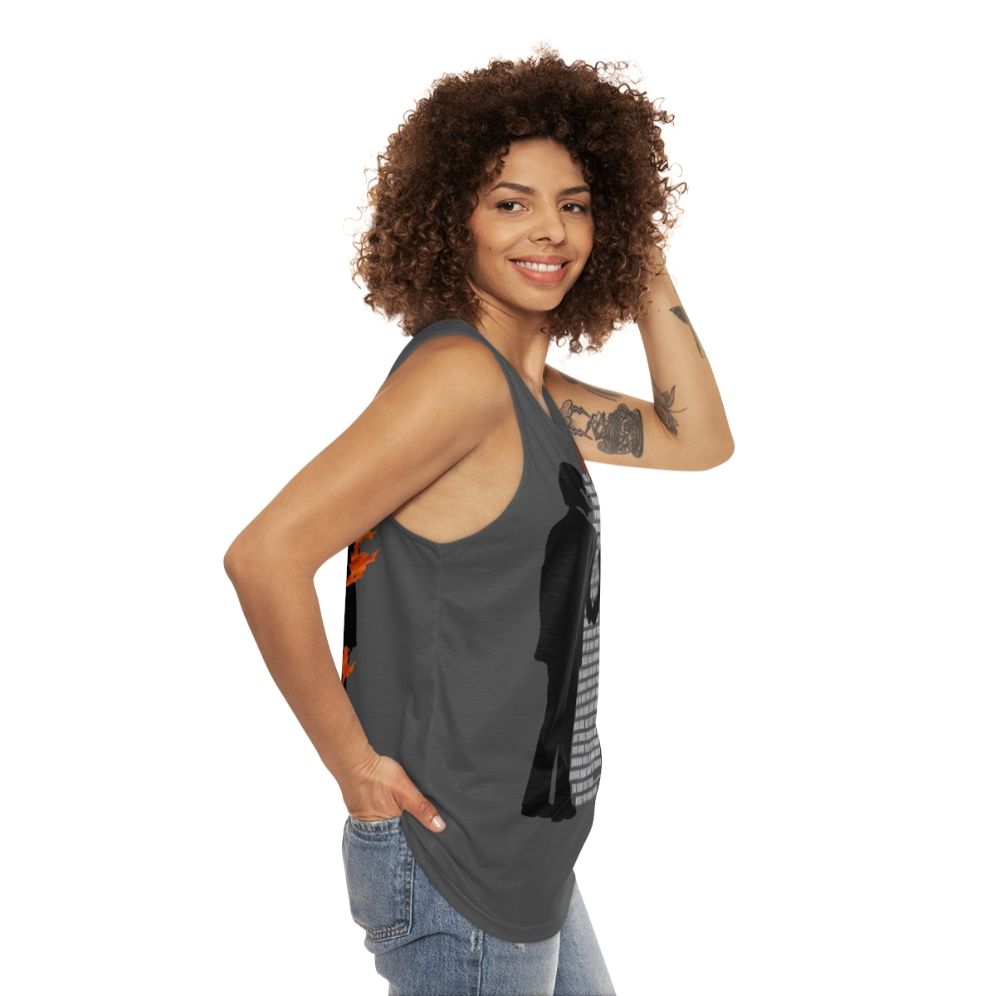 Unisex tank top with "Wish You Were" design for music lovers - women side