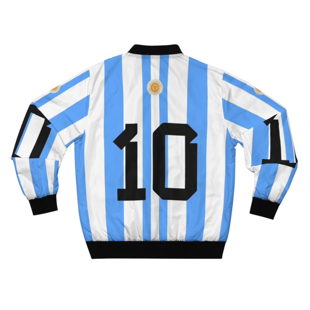 Argentina World Cup Bomber Jacket with the Argentina flag and national team colors - Back