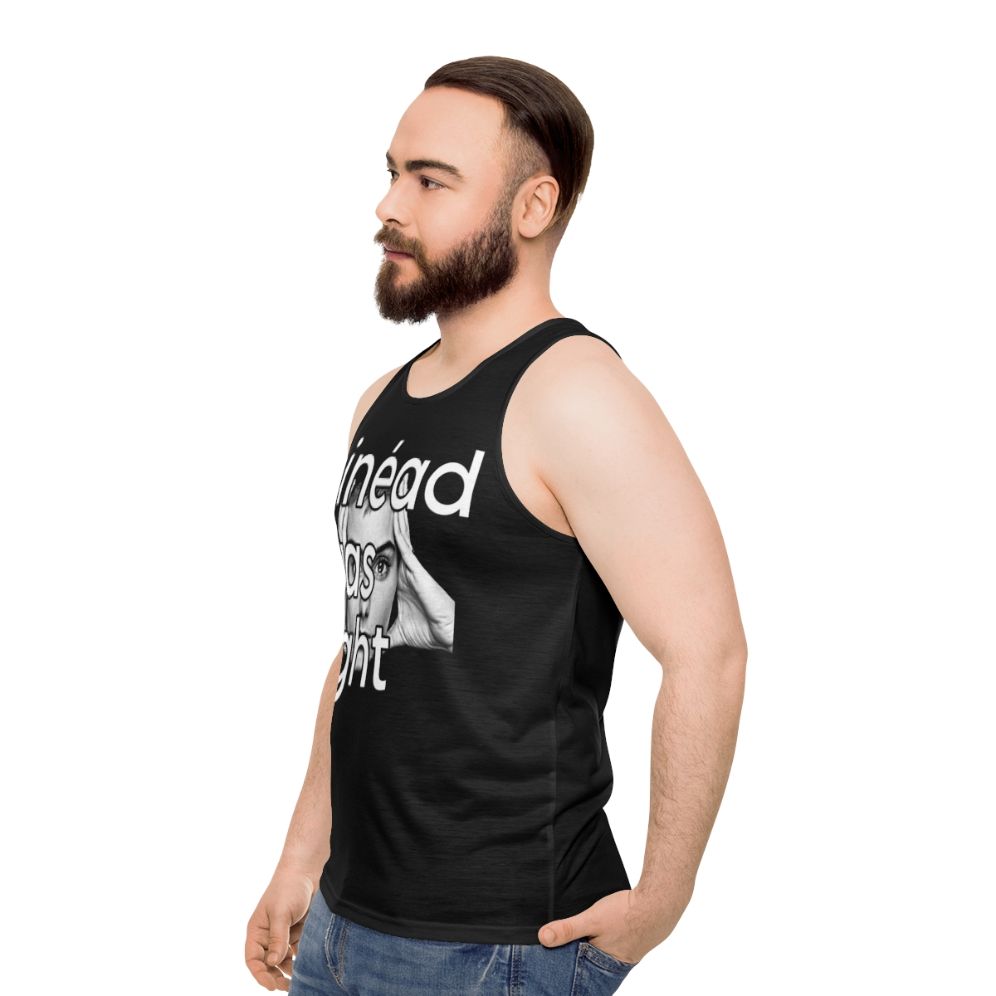 Sinead O'Connor inspired unisex 90s tank top - men side