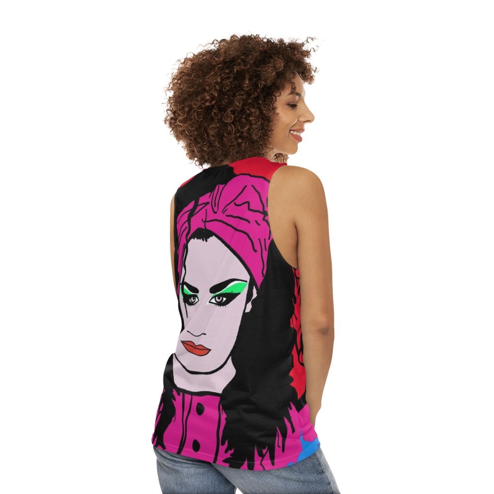 Boy George Unisex Tank Top - women back