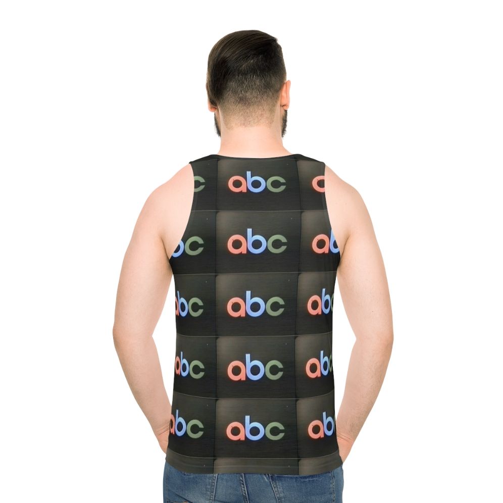 Vintage ABC Logo Unisex Tank Top - men back