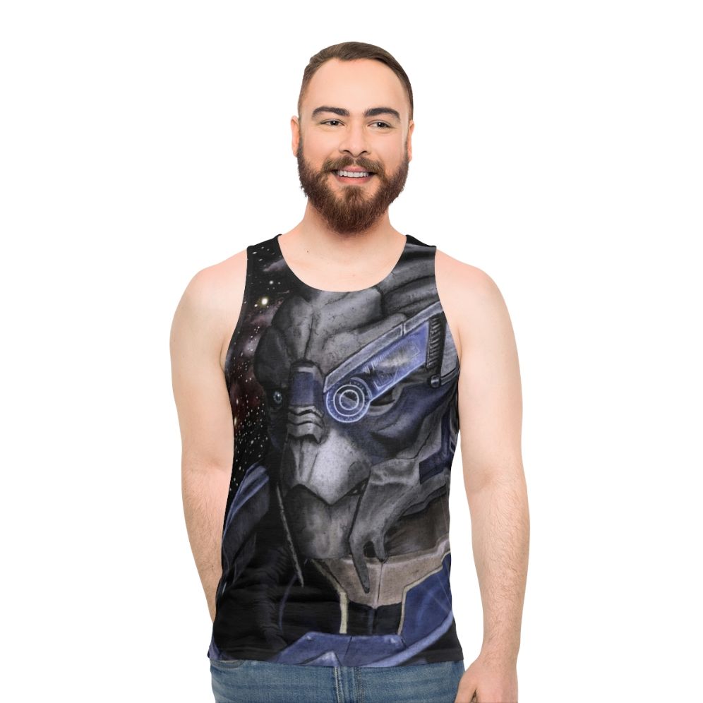 Garrus Vakarian and Thane Krios Mass Effect Unisex Tank Top - men