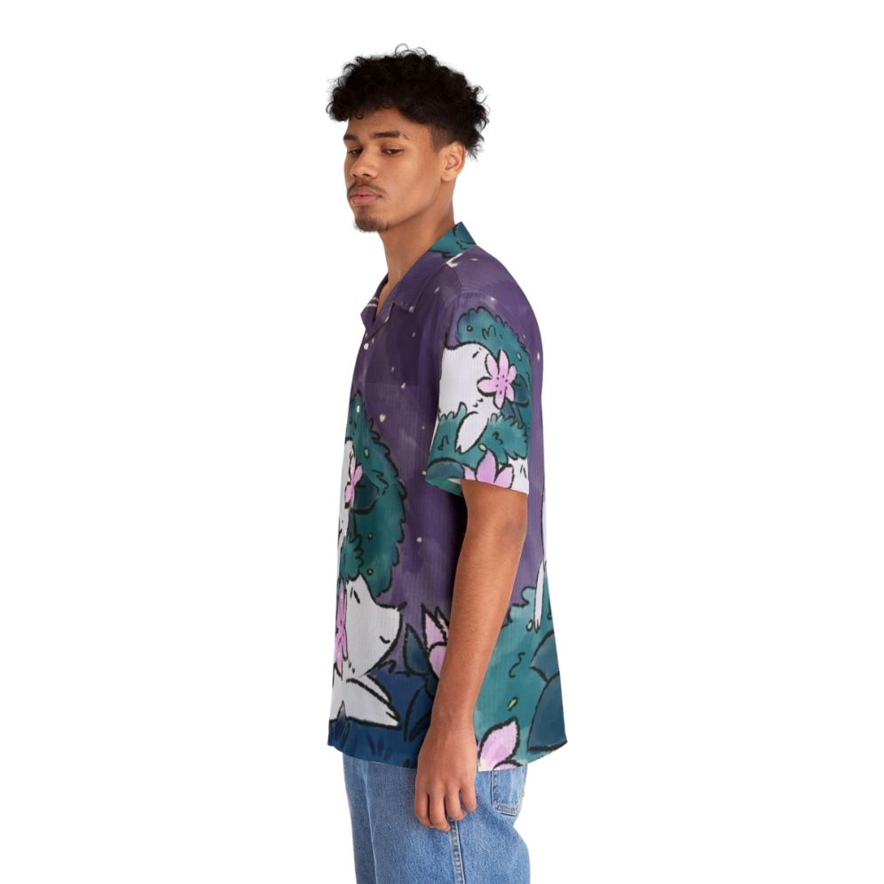 Shaymin Hawaiian Shirt with Hedgehog Design - People Left