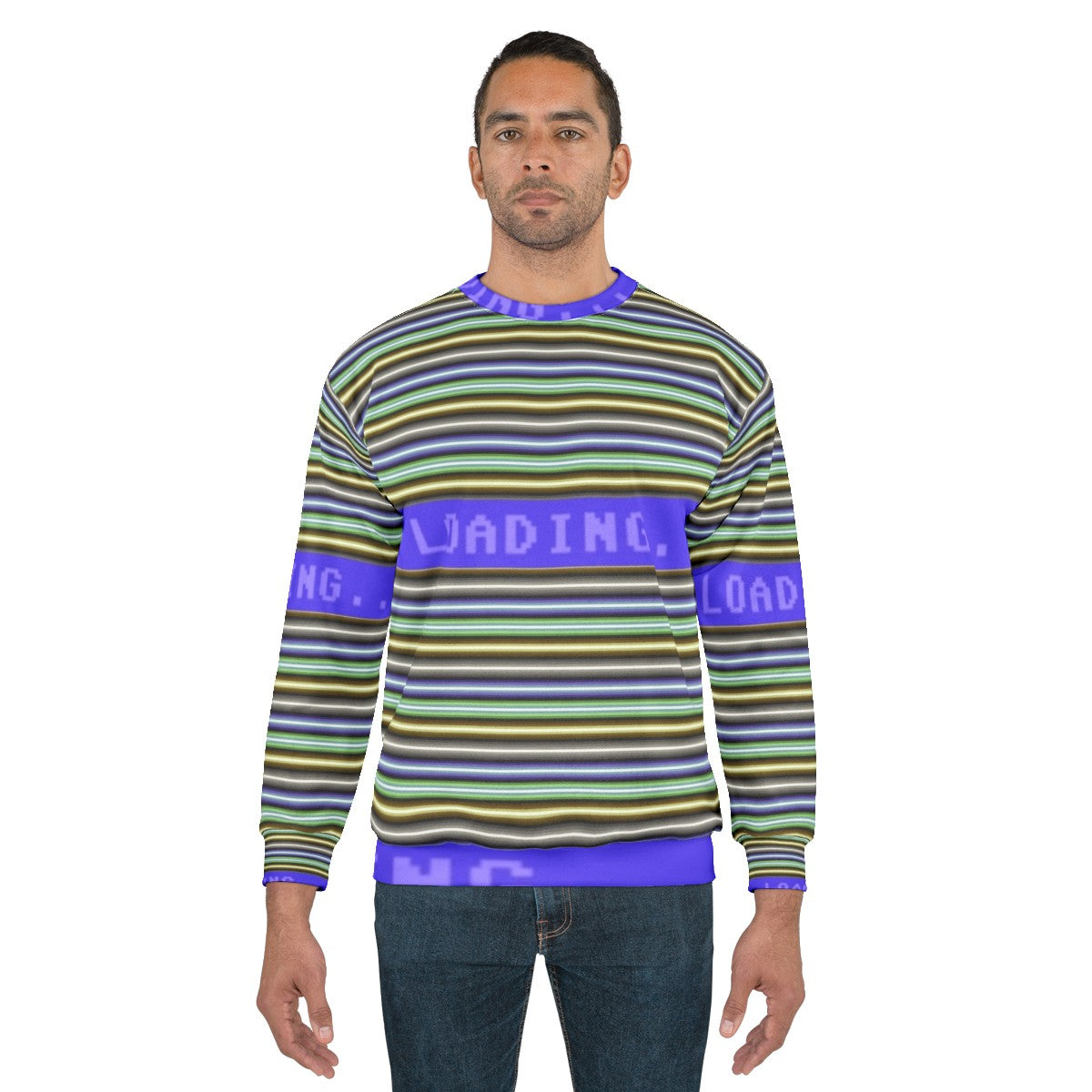 Commodore 64 Raster Bars Retro Sweatshirt - men