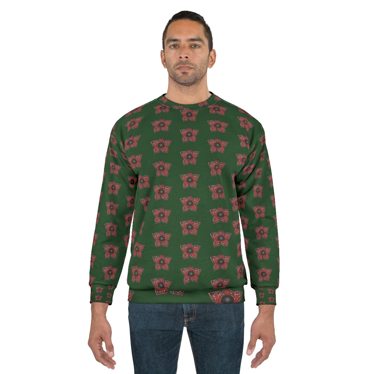 Stranger Things Demogorgon Pattern Sweatshirt - men