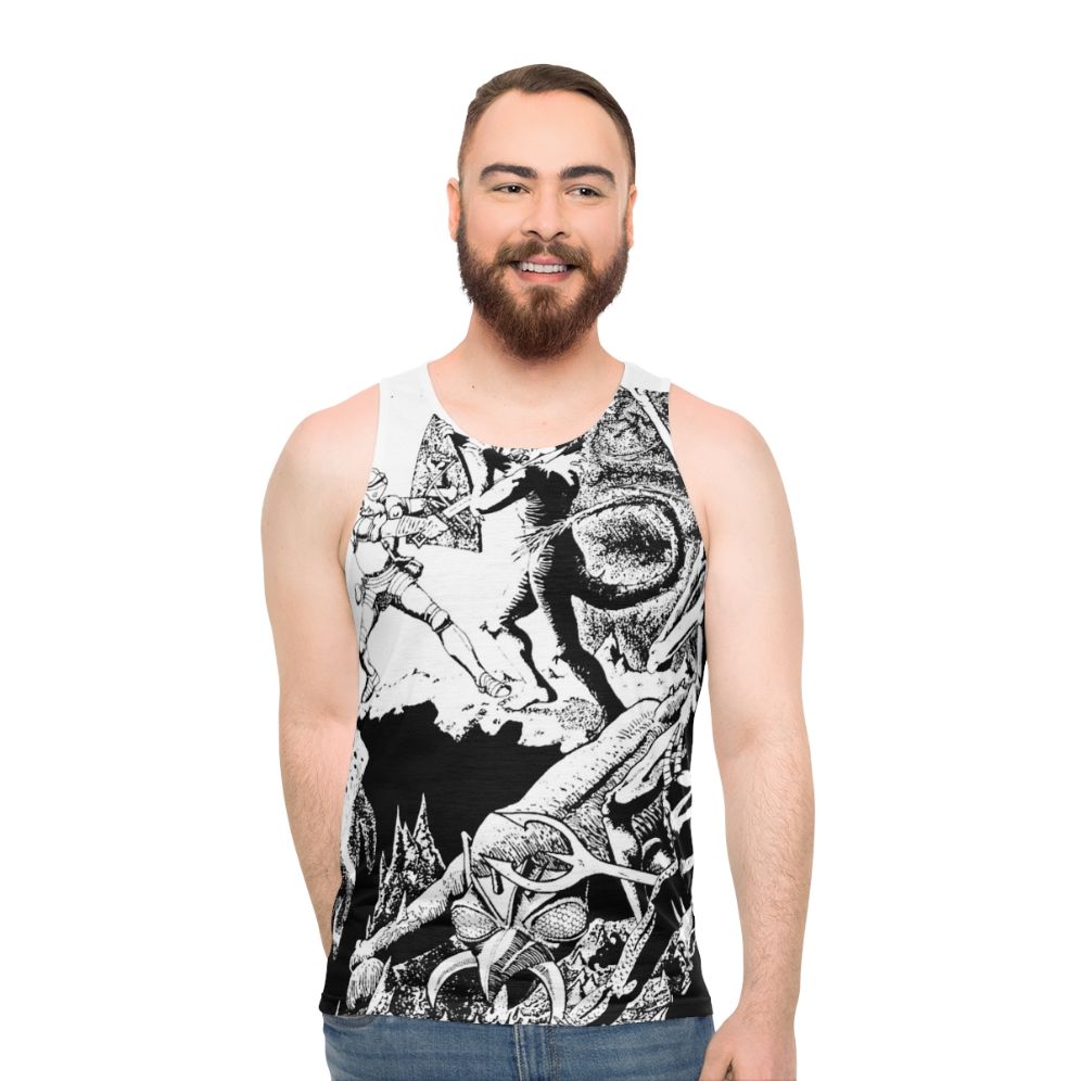 Paladin in Hell Unisex Fantasy Tank Top - men