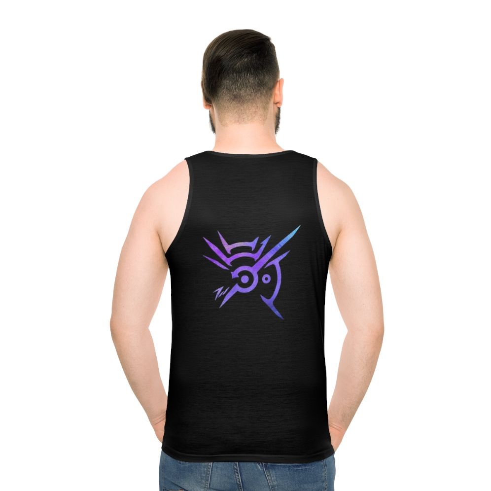 Unisex tank top featuring the mark of the outsider from Dishonored - men back