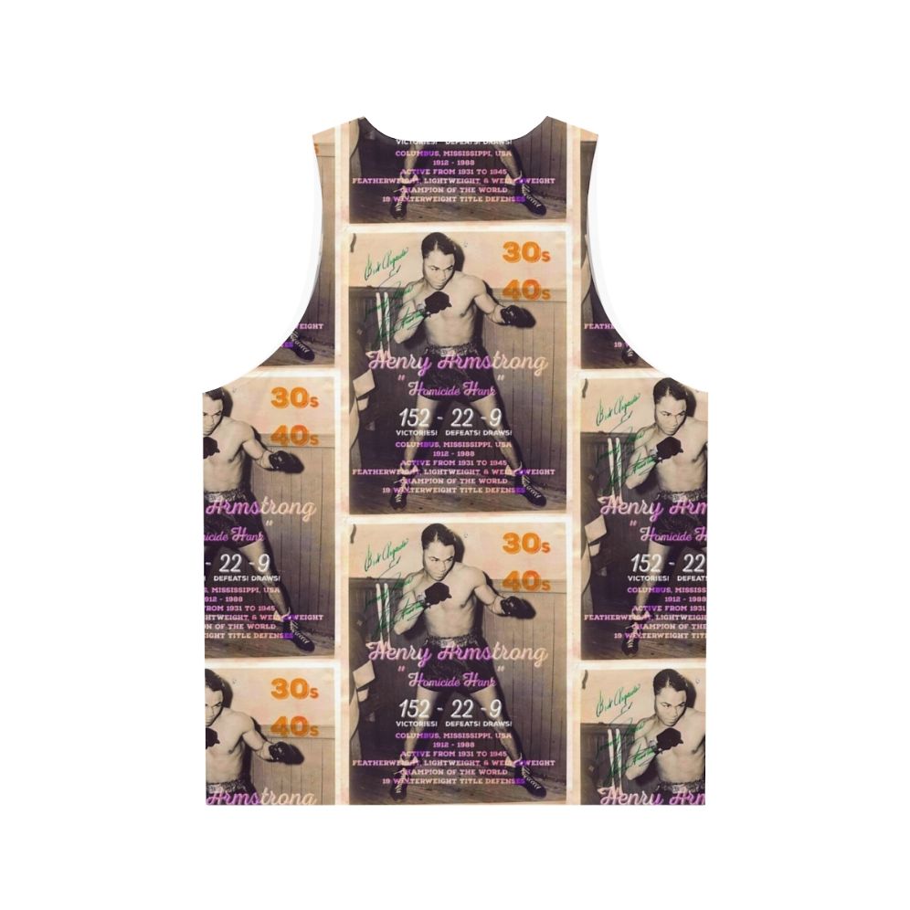 Vintage Boxing Boxer Unisex Tank Top - Back