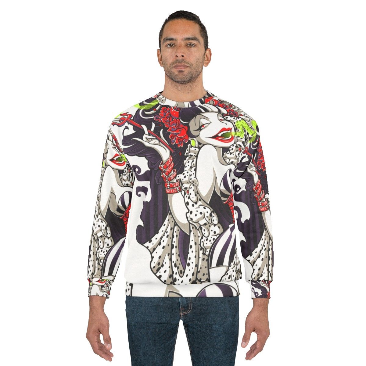 Cruella de Vil inspired Crudella D Mon Sweatshirt - men